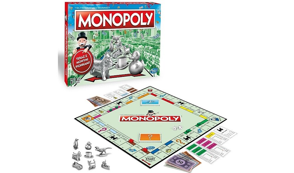 Gra planszowa HASBRO Monopoly elementy zabawa plansza reguły zawartość