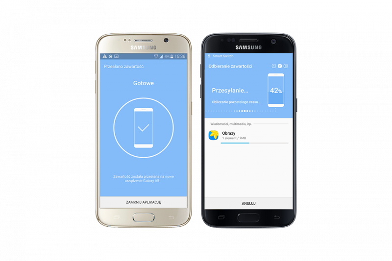 Samsung Szybkie przenoszenie plików z aplikacją Smart Switch Samsung Szybkie przenoszenie plików z aplikacją Smart Switch