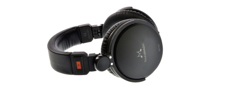 Słuchawki nauszne SOUNDMAGIC HP151 Czarny widok ogólny skos