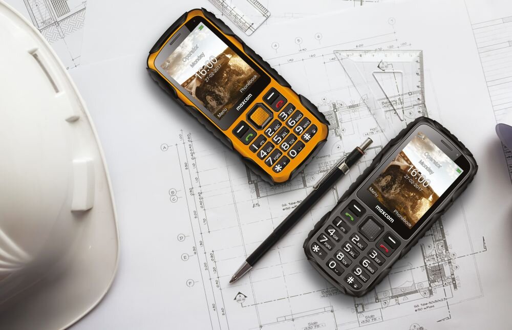 Telefon MAXCOM MM920 wzmocnienie zabezpieczenie komfort uzytkowanie