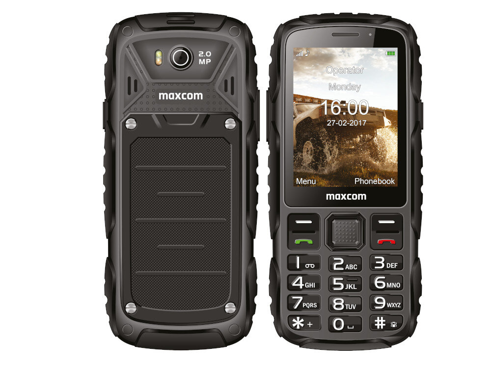 Telefon MAXCOM MM920 solidnosc wytrzymalosc