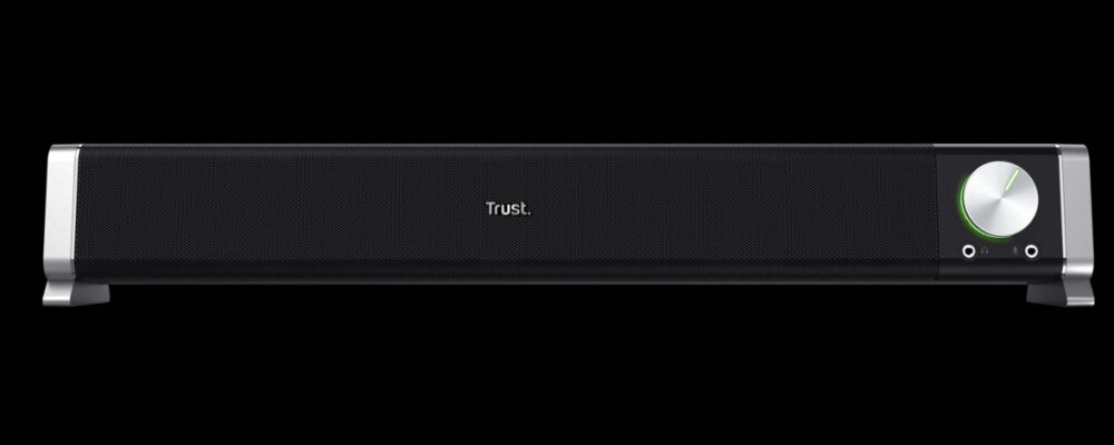 Soundbar komputerowy TRUST Asto elegancja zasilanie sterowanie bezproblemowe