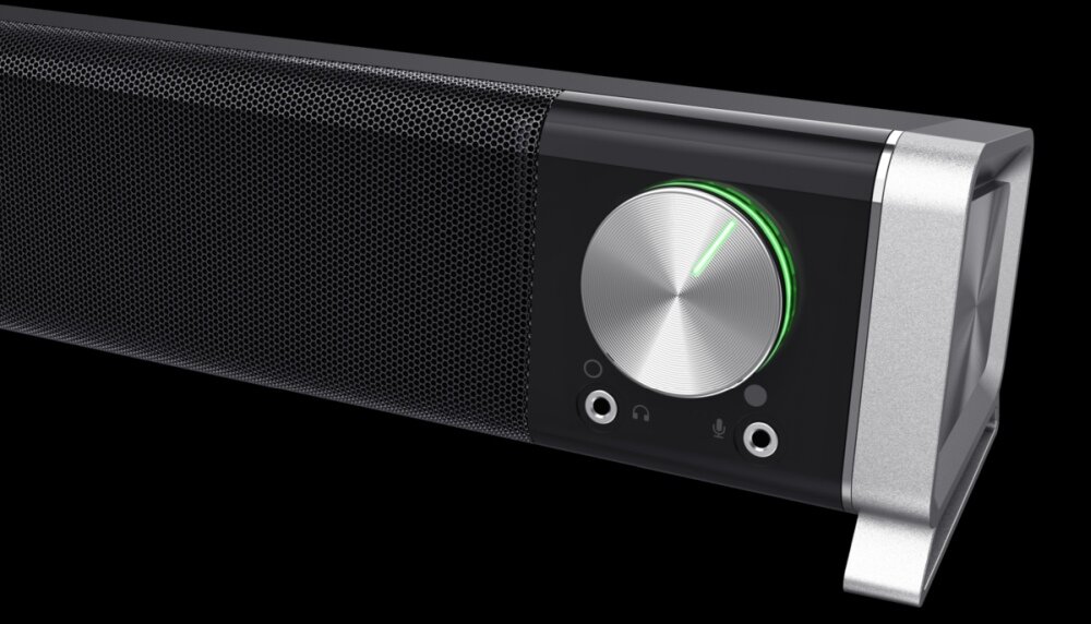Soundbar komputerowy TRUST Asto elegancja zasilanie sterowanie bezproblemowe