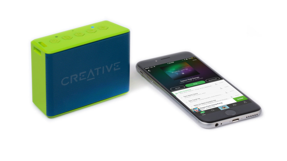 Głośnik Mobilny CREATIVE Muvo 2C Pomaranczowy - Zestaw Głośnomówiący