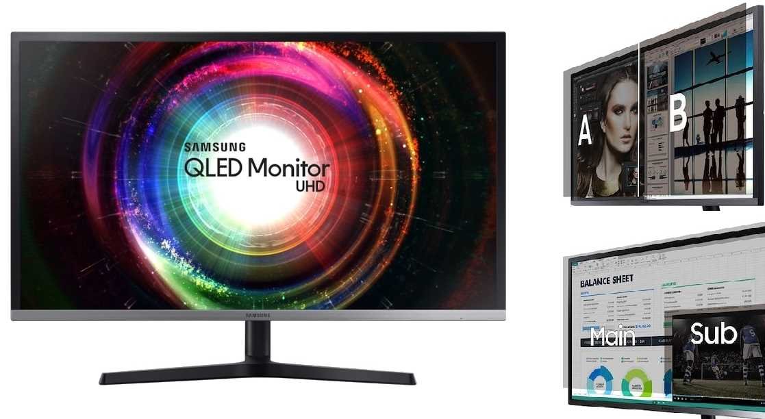 Monitor SAMSUNG LU32H850UMUXEN - Możliwość łączenia Obrazu w Jeden Monitor