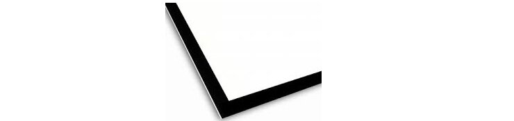 Ekran projekcyjny ART Matt White FS-119 264x147 czarne ramki