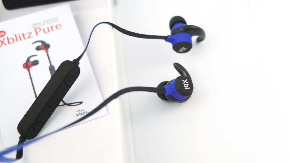 Słuchawki Dokanałowe XBLITZ Pure Czarno-Niebieski - Bateria