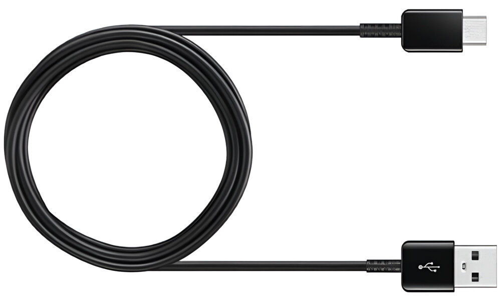 Kabel USB-C do USB-C Samsung czarny zestaw 2 sztuki ładowanie i synchronizacja