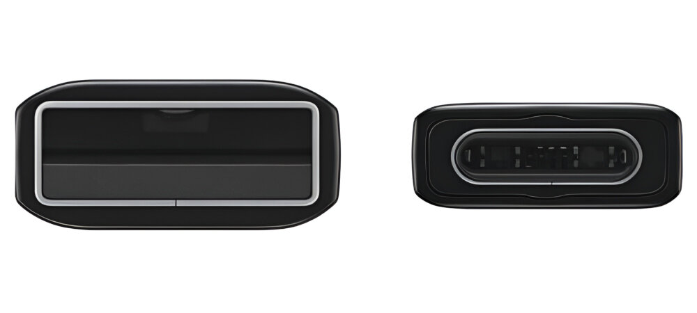 Kabel USB-C do USB-C Samsung szczegóły wykonania czarny przewód