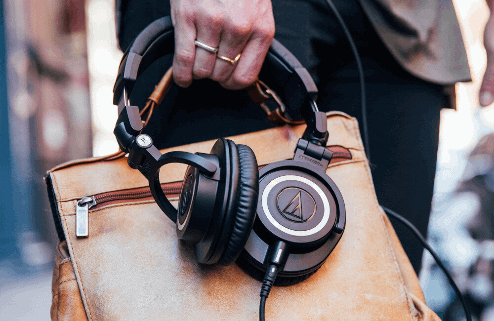 SŁUCHAWKI AUDIO-TECHNICA ATH-M50X NAUSZNE STUDYJNE BLACK składanie