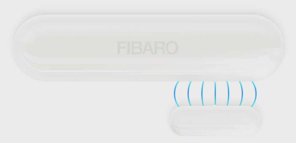 Czujnik otwarcia drzwi i okien FIBARO Sensor 2 FGDW-002-7 system alarmowy bezposredniej ochrony domu funkcja alarmu