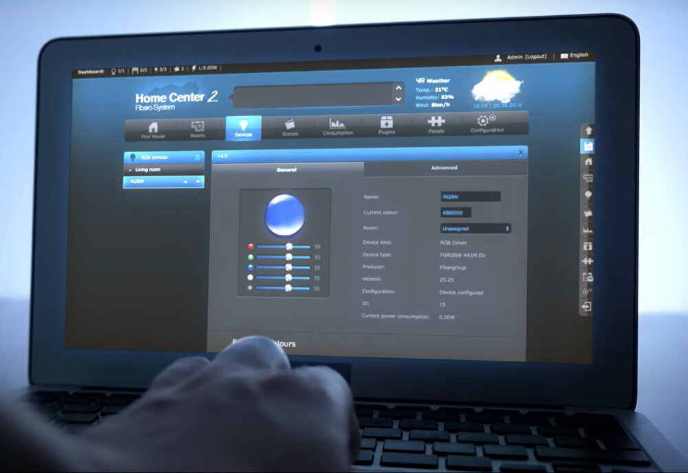 Przełącznik FIBARO Single Switch 2 stały monitoring technologia Z-Wave Panel Energii Home Center