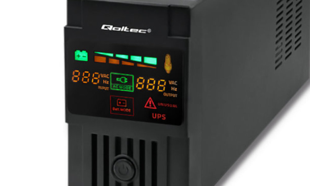UPS QOLTEC Monolith 600VA 360W front