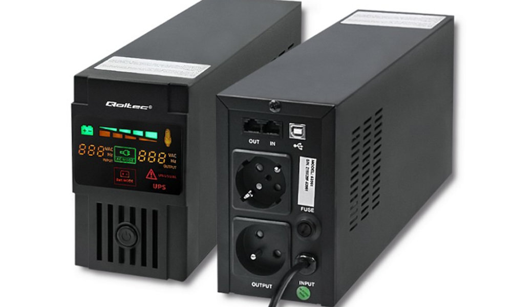 UPS QOLTEC Monolith 800VA 480W front