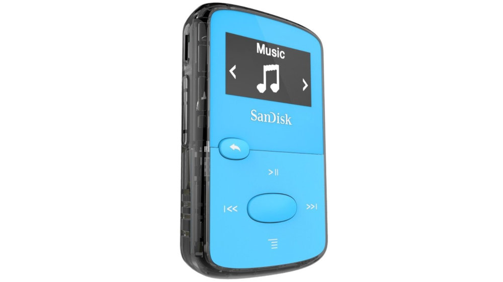 Odtwarzacz MP3 SANDISK Clip Jam Niebieski - Karta Pamięci