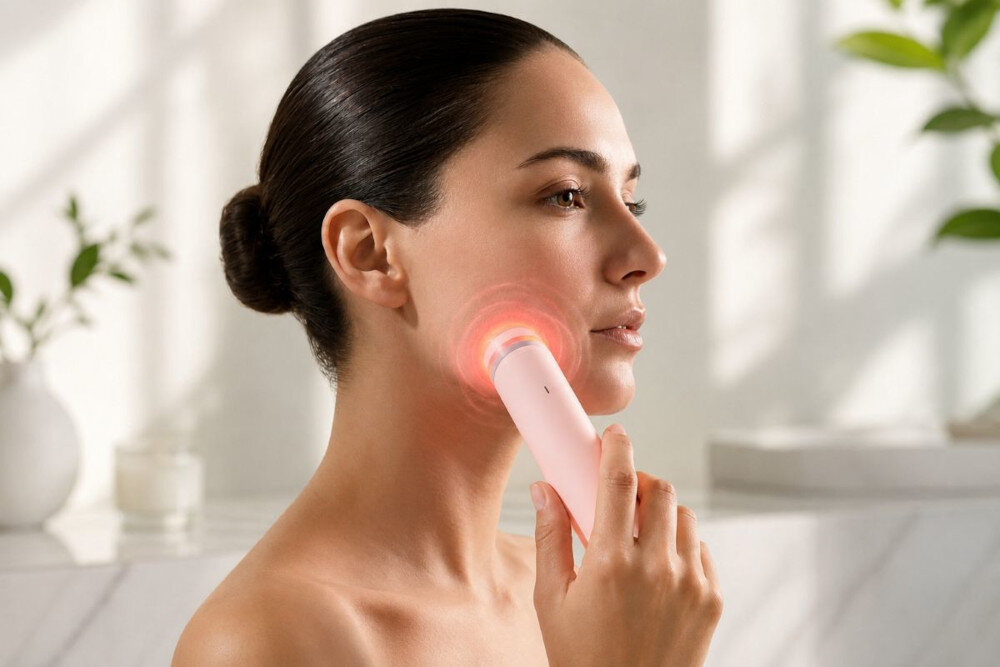 Urządzenie do pielęgnacji twarzy STAY BEAUTY Booster Pink zdjęcie lifestyle Skuteczna pielęgnacja