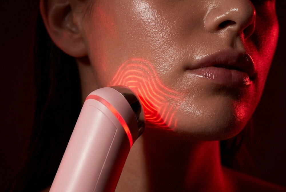 Urządzenie do pielęgnacji twarzy STAY BEAUTY Booster Pink zdjęcie lifestyle Łatwe i wygodne użycie Precyzyjna głowica  Intuicyjna obsługa w dobrej kondycji 