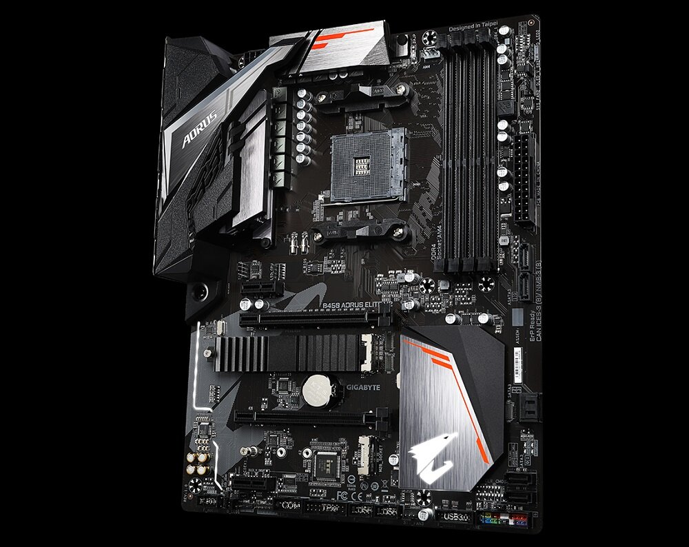 Płyta główna GIGABYTE B450 Aorus Elite V2 dwa sloty pod dyski SSD