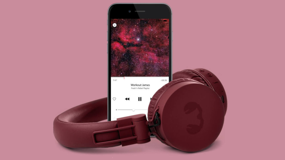 Słuchawki Nauszne FRESH N REBEL Caps Żółty - Bateria