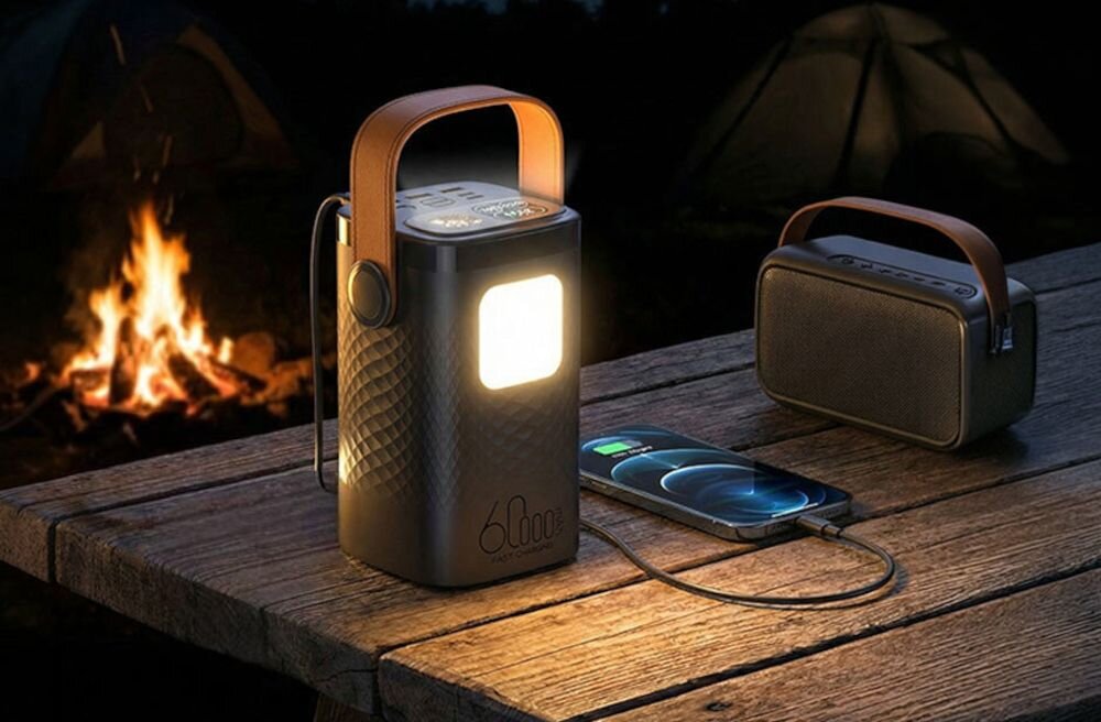 Powerbank HAWK HWPB60000 60000 mAh 100W PD Czarny 