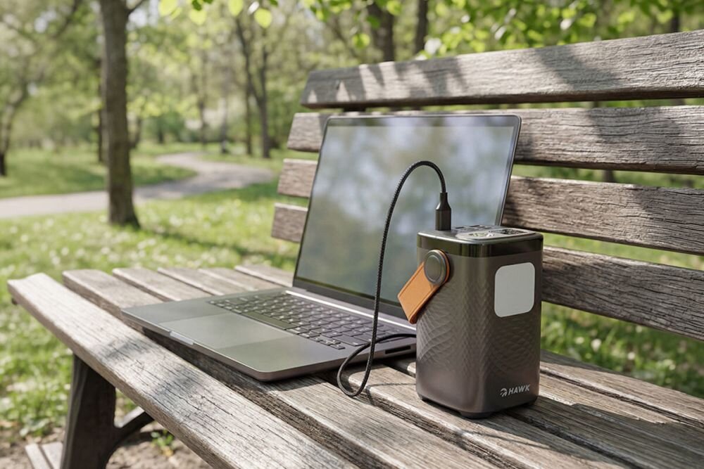 Powerbank HAWK HWPB60000 60000 mAh 100W PD Czarny 