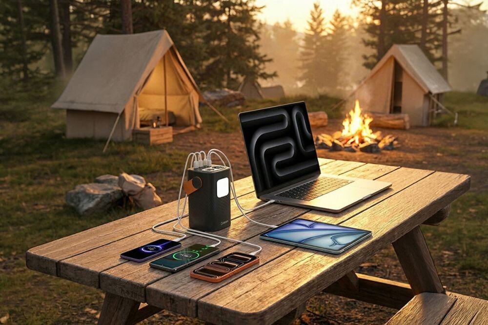 Powerbank HAWK HWPB60000 60000 mAh 100W PD Czarny 