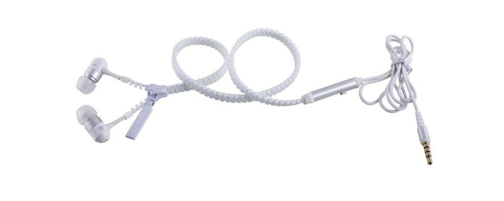 Słuchawki dokanałowe TREVI Zip 681 Biały wbudowany mikrofon końcówki