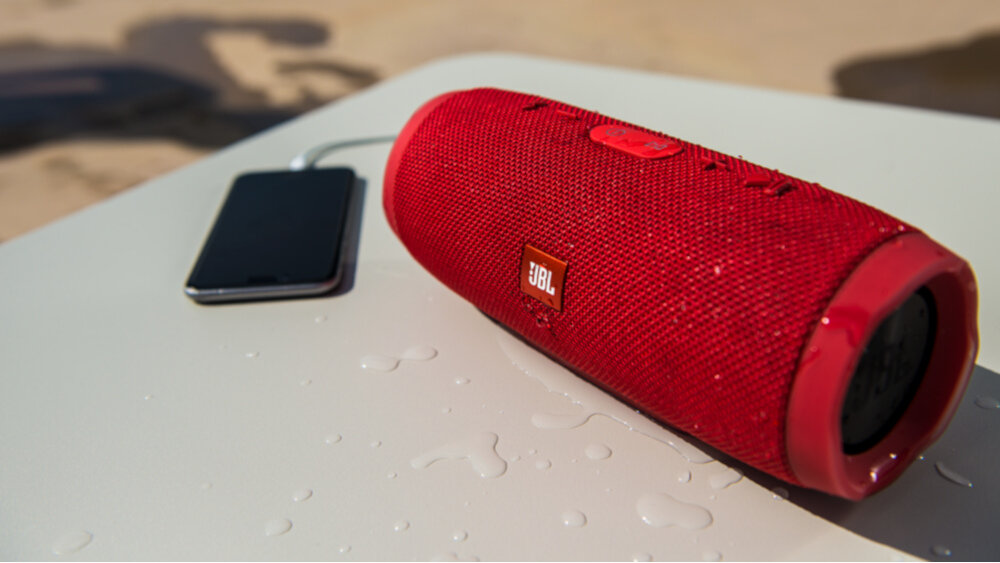 Głośnik mobilny JBL Charge 3 - zestaw głośnomówiący