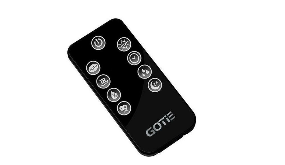 GOTIE-GNA-351 nawilżacz pilot sterowanie funkcje tryb nocny alarm dźwiękowy automatyczne wyłączanie jonizacja lampa uv