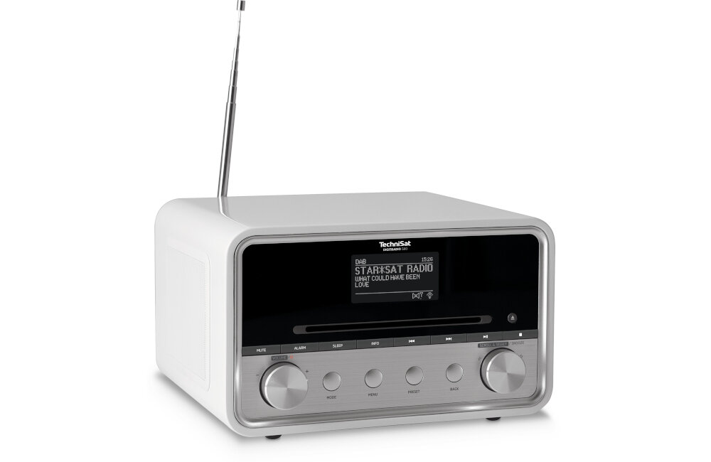 TECHNISAT DIGITRADIO 580 BIALY hybrydowe radio cyfrowe DAB+ FM WiFi USB