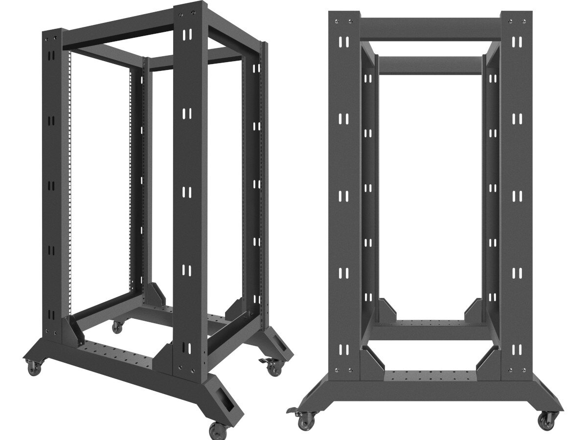 Szafa RACK LANBERG 19 22U OR01-6822-B Czarny trwałość materiał wykonanie udźwig