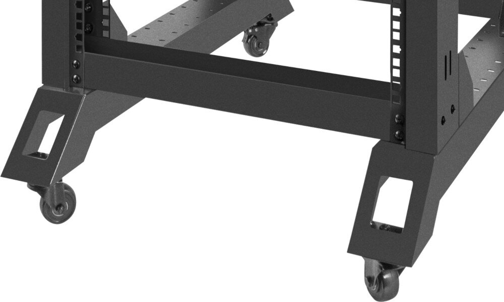 Szafa RACK LANBERG 19 22U OR01-6822-B Czarny pakowanie montaż akcesoria kółka transport