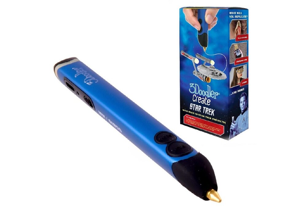 Długopis 3D 3DOODLER Create Star Trek - wygląd ogólny ergonomiczny kształt kompaktowy rozmiar