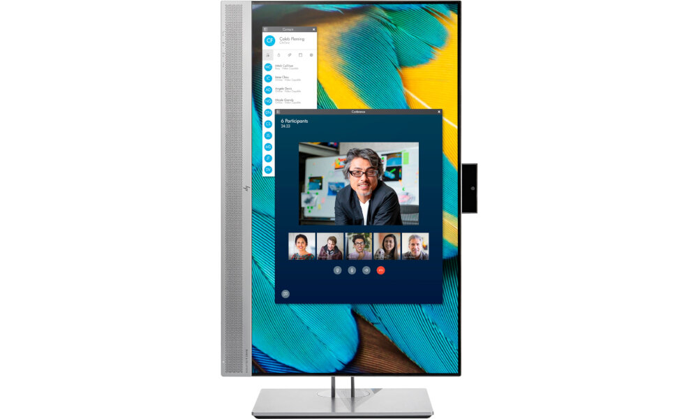 Monitor HP EliteDisplay E243m 23.8 1920x1080px IPS ustawienie obrót konstrukcja montaż
