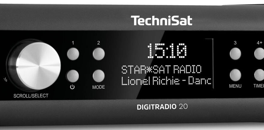 TECHNISAT Digitradio 20 CZARNY WYŚWIETLACZ PILOT EKRAN STACJE