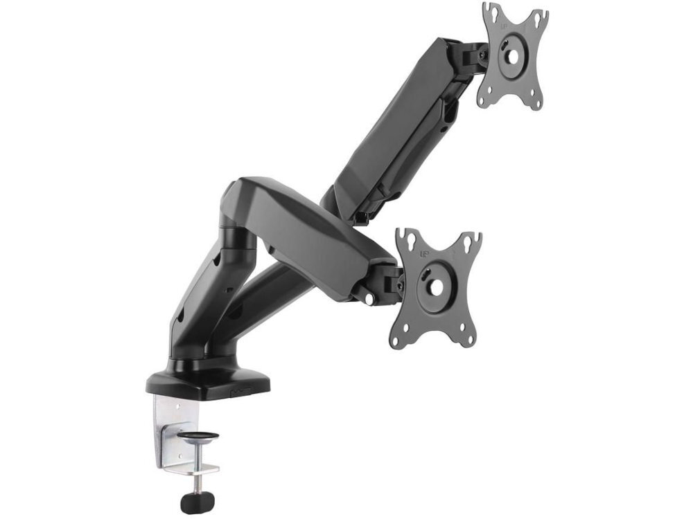 ART L-16GD ART L-16GD montażowi do biurka ekranami 13-27 cali małych monitorów lekkie telewizory udźwig do 6,5 kg - uchwyt od przodu na białym tle