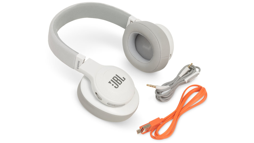 Słuchawki Nauszne JBL E55 BT Biały - Bateria