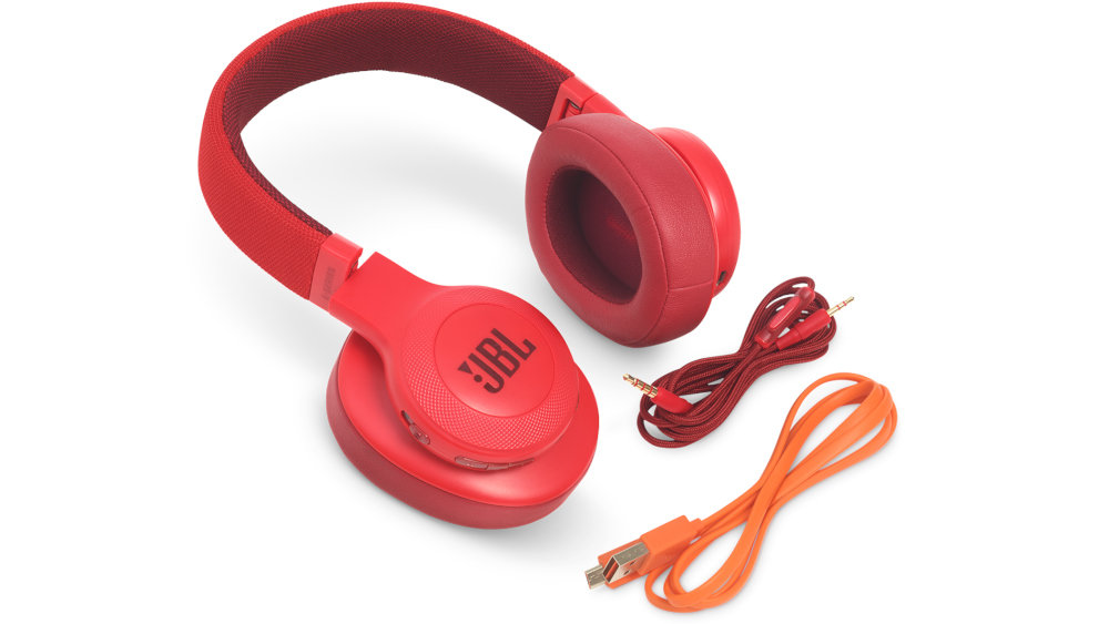 Słuchawki Nauszne JBL E55 BT Czerwony - Bateria