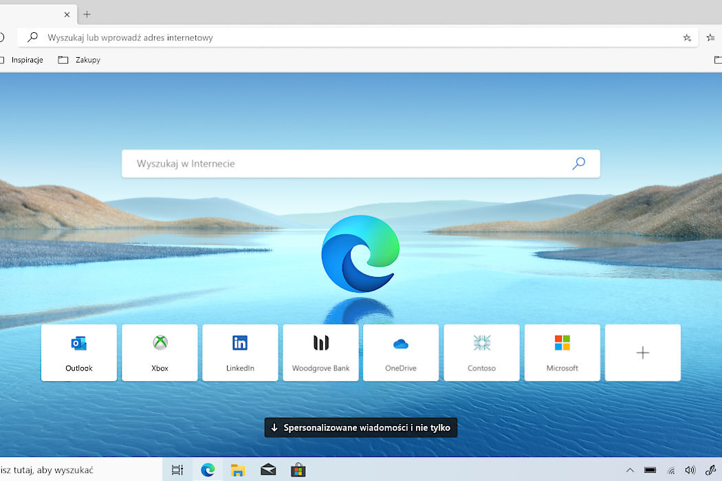Program MICROSOFT Windows 10 Home BOX USB Microsoft Edge