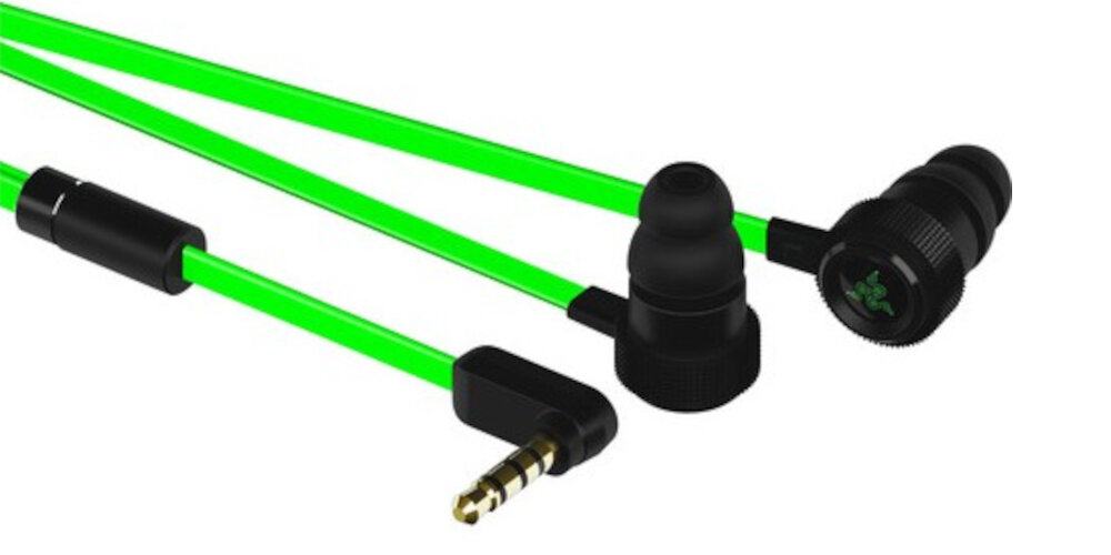 Słuchawki RAZER Hammerhead V2 Czarno-zielony mini jack