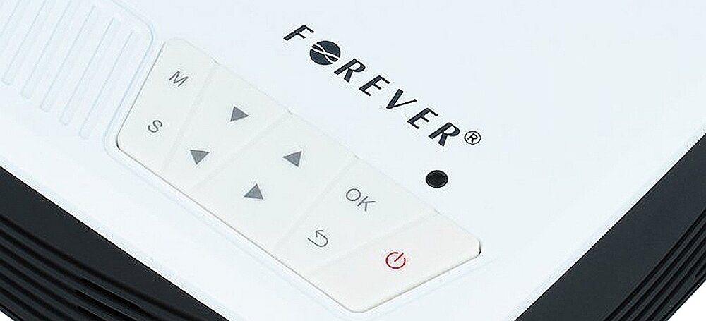 Projektor FOREVER MLP-100 obraz rozdzielczość porty matryca wifi kontrast  lampa 