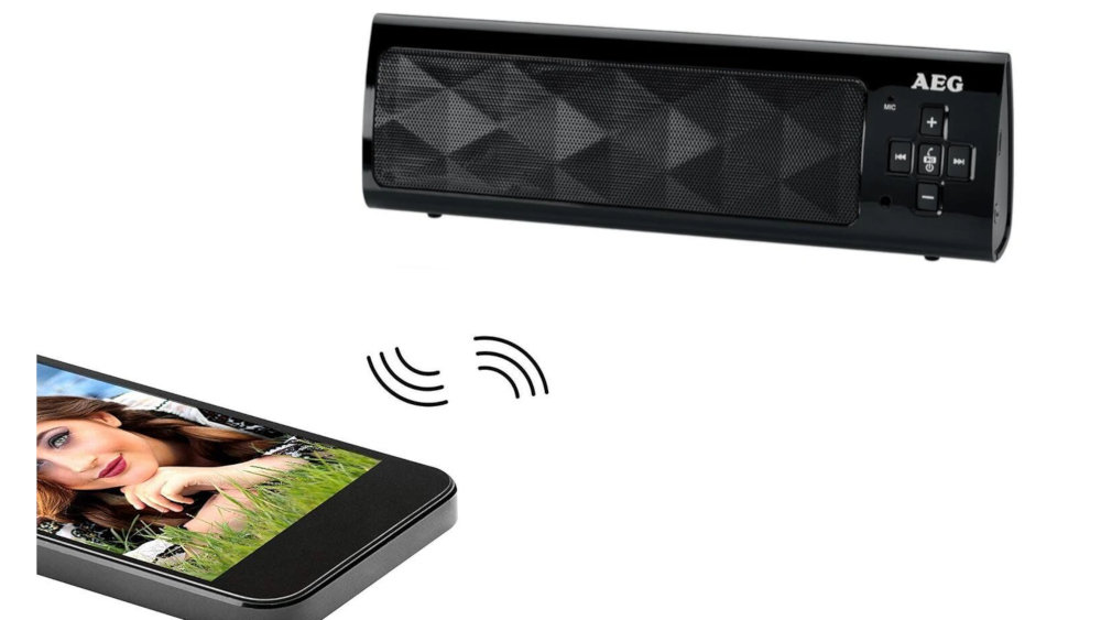 Głośnik Mobilny AEG BSS 4818 Czarny - Bluetooth