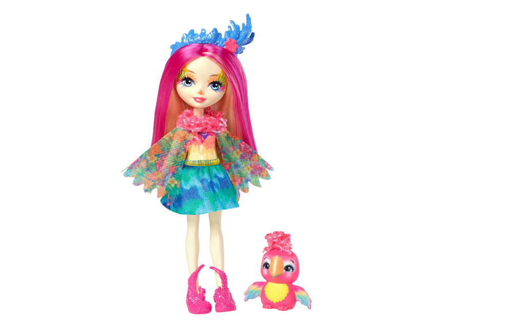 MATTEL-ENCHANTIMALS-PAPUGA lalka peeki parrot papużka sheeny enchantimals bohaterowie przyjaciele