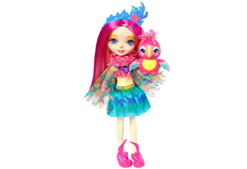 MATTEL-ENCHANTIMALS-PAPUGA opakowanie lalka ptak instrukcja karta gwarancyjna