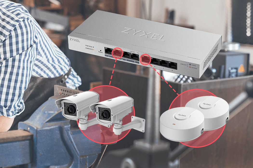 Switch ZYXEL GS1200--8-EU0101F transfer