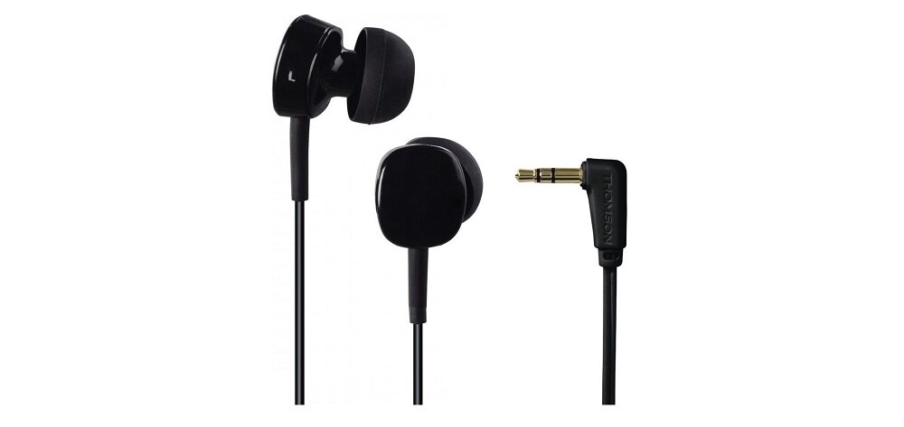 Słuchawki dokanałowe THOMSON EAR3056 Czarny widok ogólny front