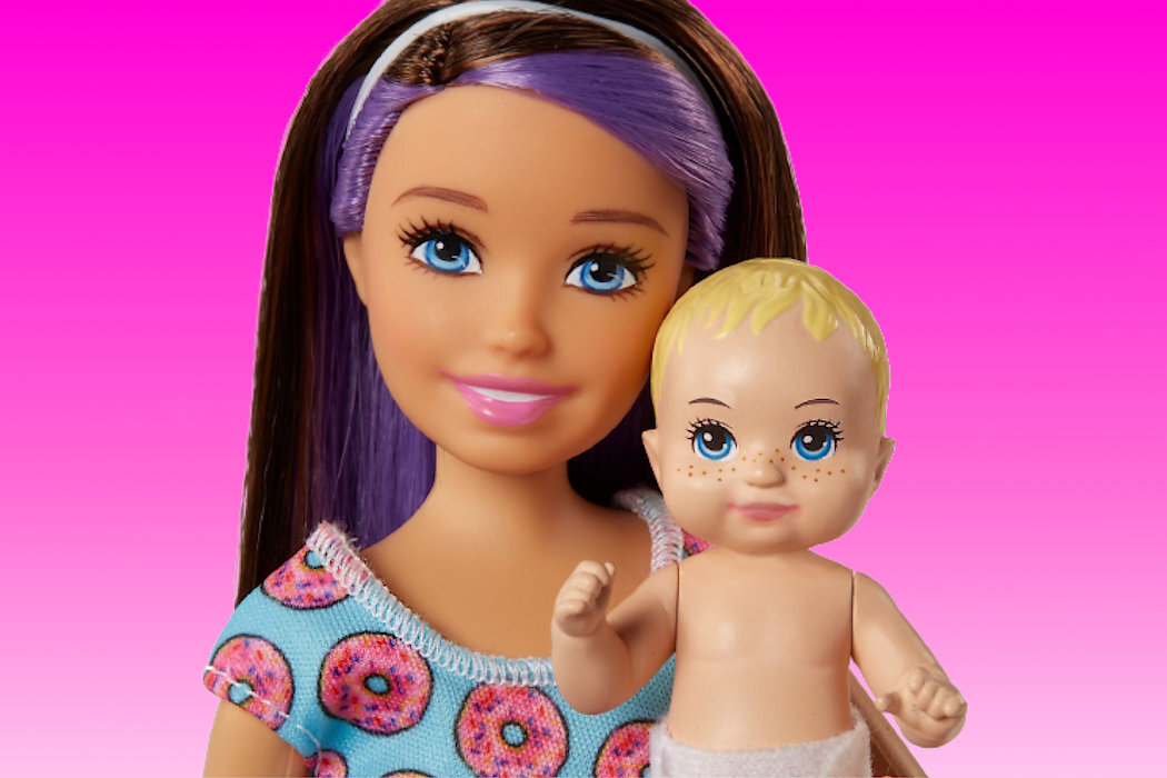 Lalka Barbie MATTEL Skipper Opiekunka zabawa miniaturki