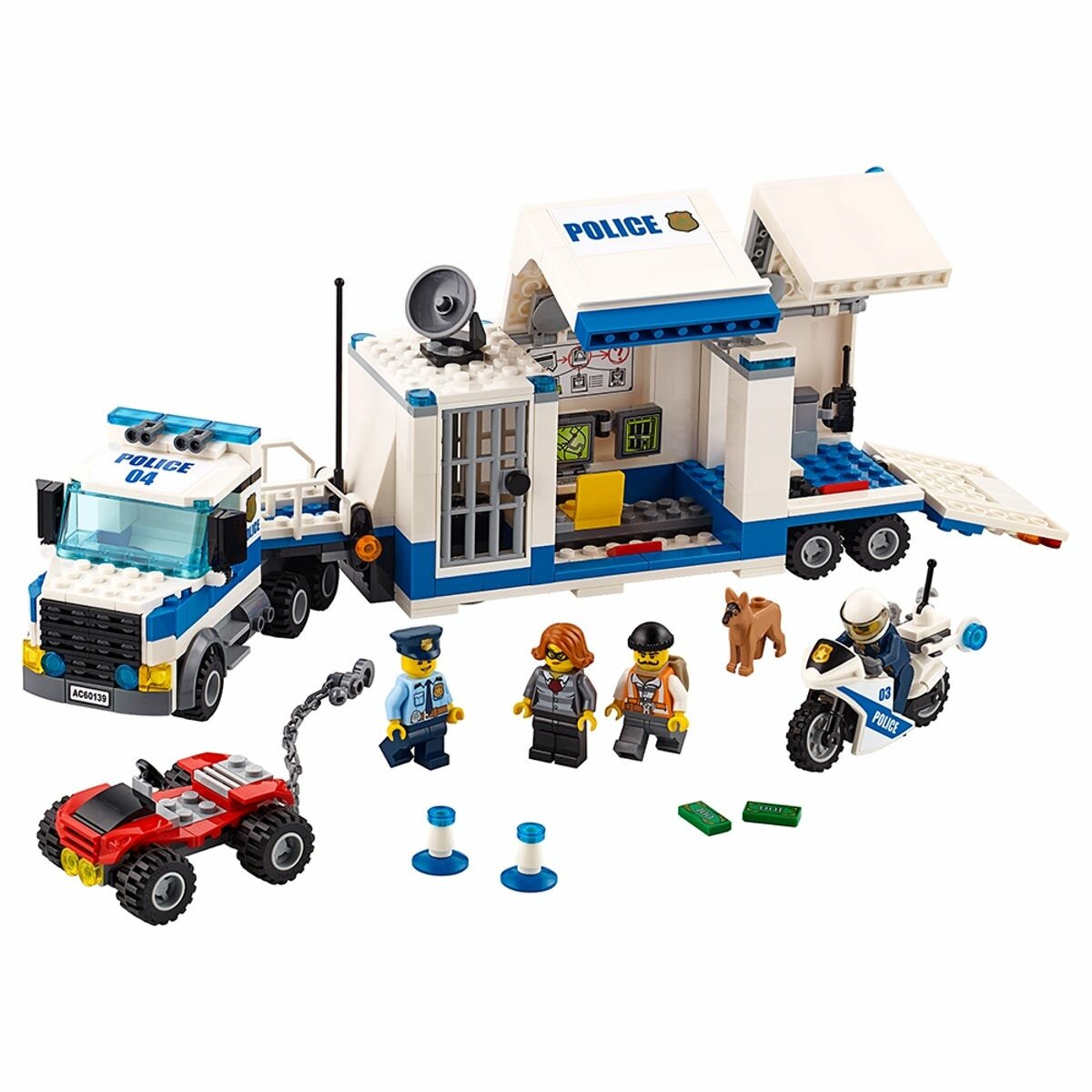 LEGO City Mobilne centrum dowodzenia 60139 zestaw wyglad front
