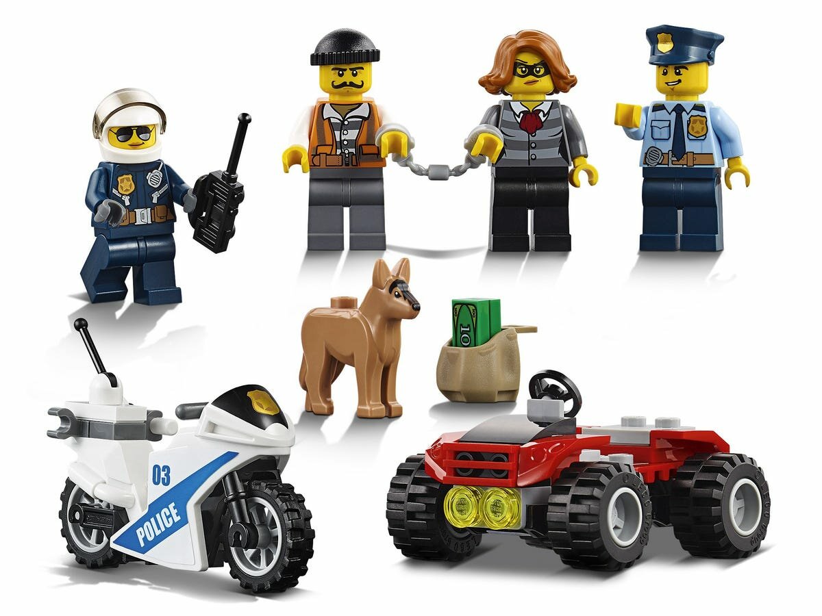 LEGO City Mobilne centrum dowodzenia 60139 minifigurki pies policjanci