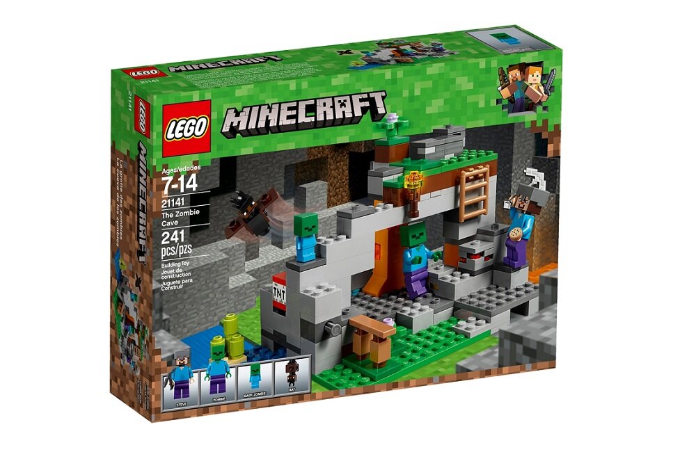 LEGO Minecraft Jaskinia zombie 21141 kreatywna zabawa prawidłowy rozwój merytoryczny dziecka klocki figurki minifigurki
